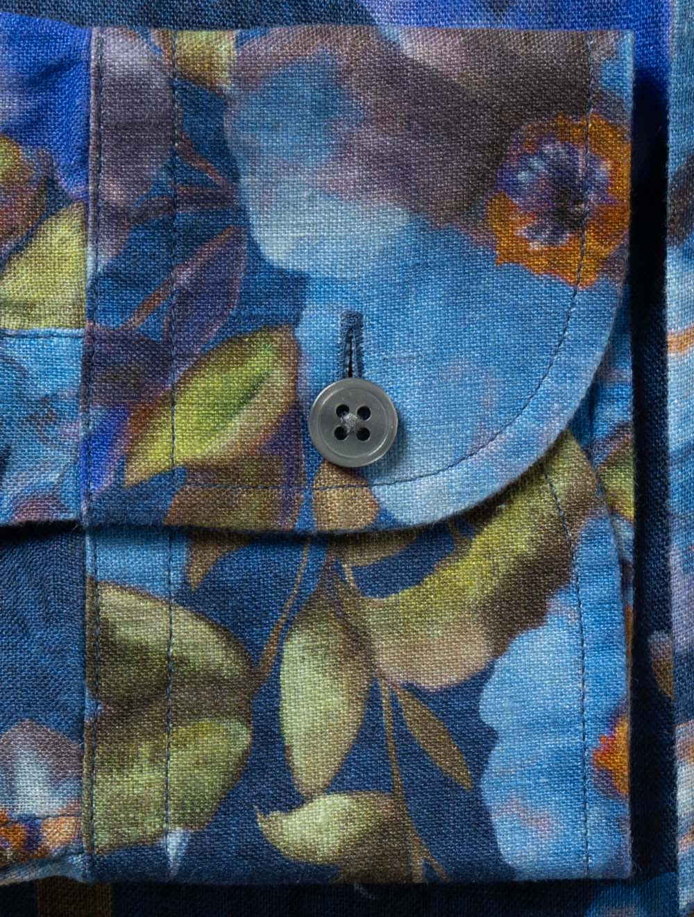 Printed Floral Shirt Navy