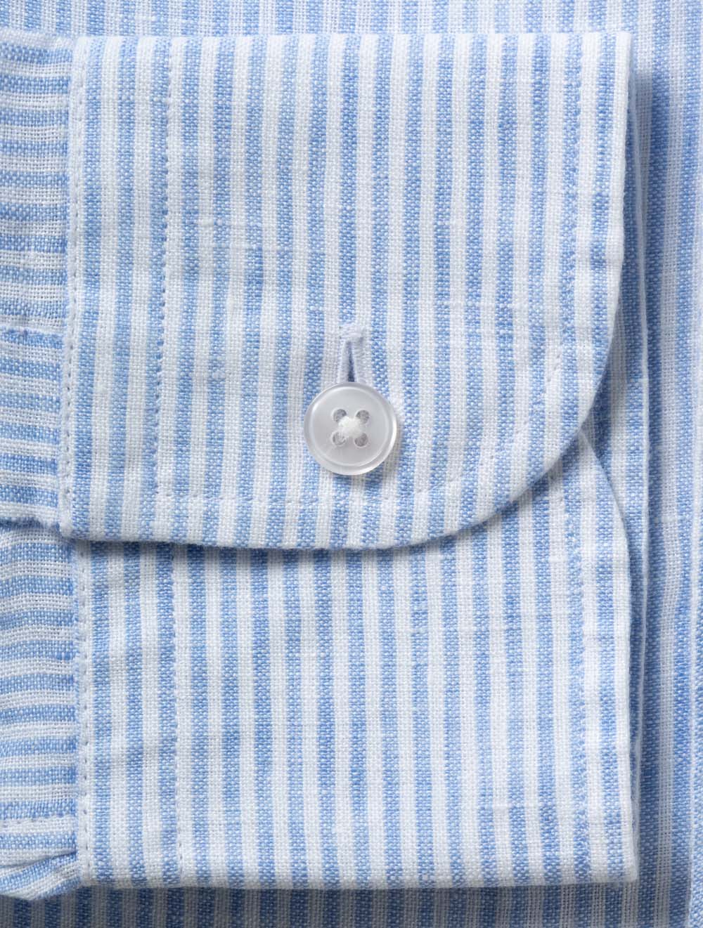 Morgan Stripe Linen Shirt Blue