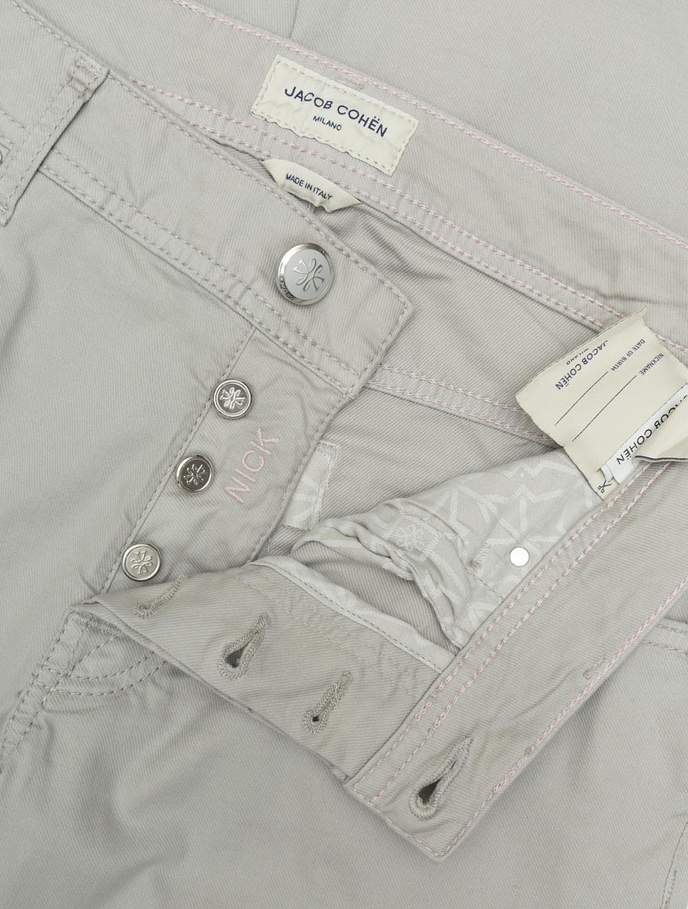 5 Pocket Slim Fit Jean Pearl Grey