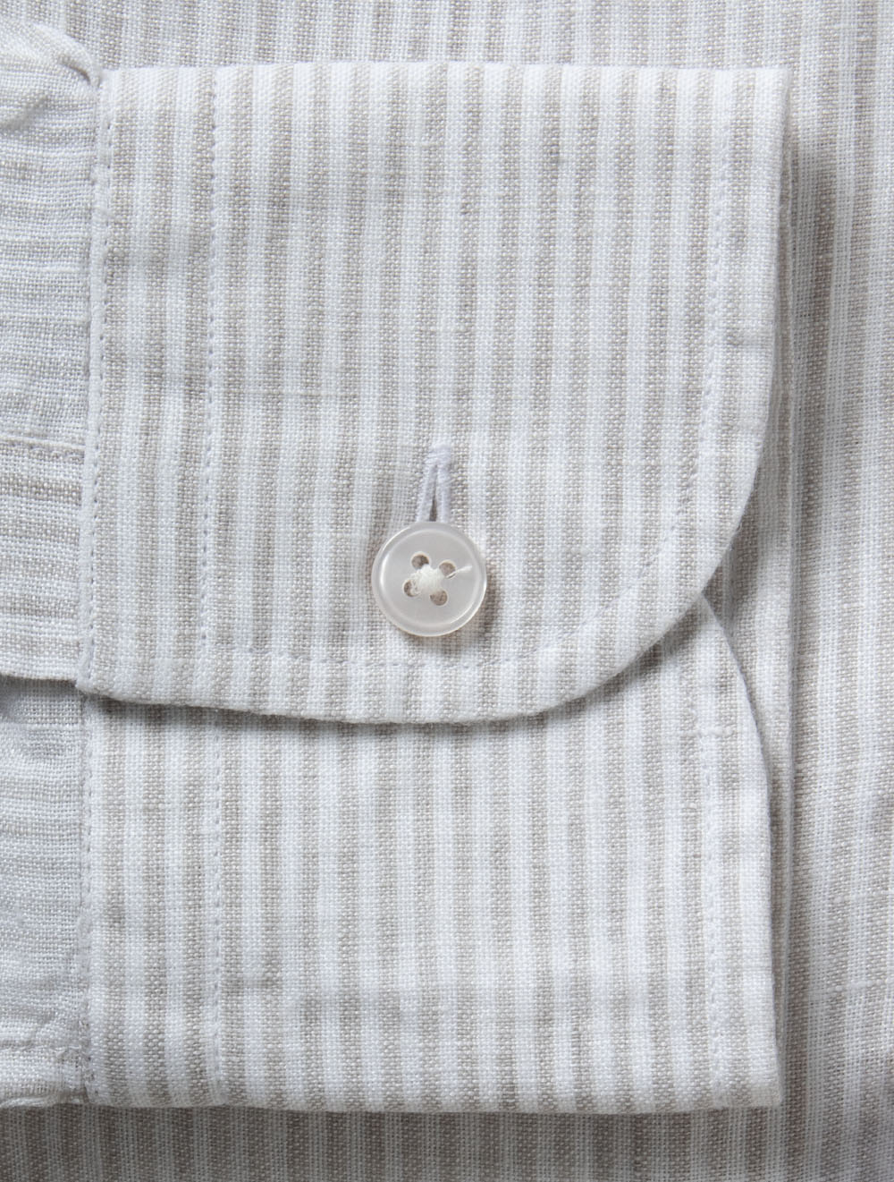 Morgan Stripe Linen Shirt Grey