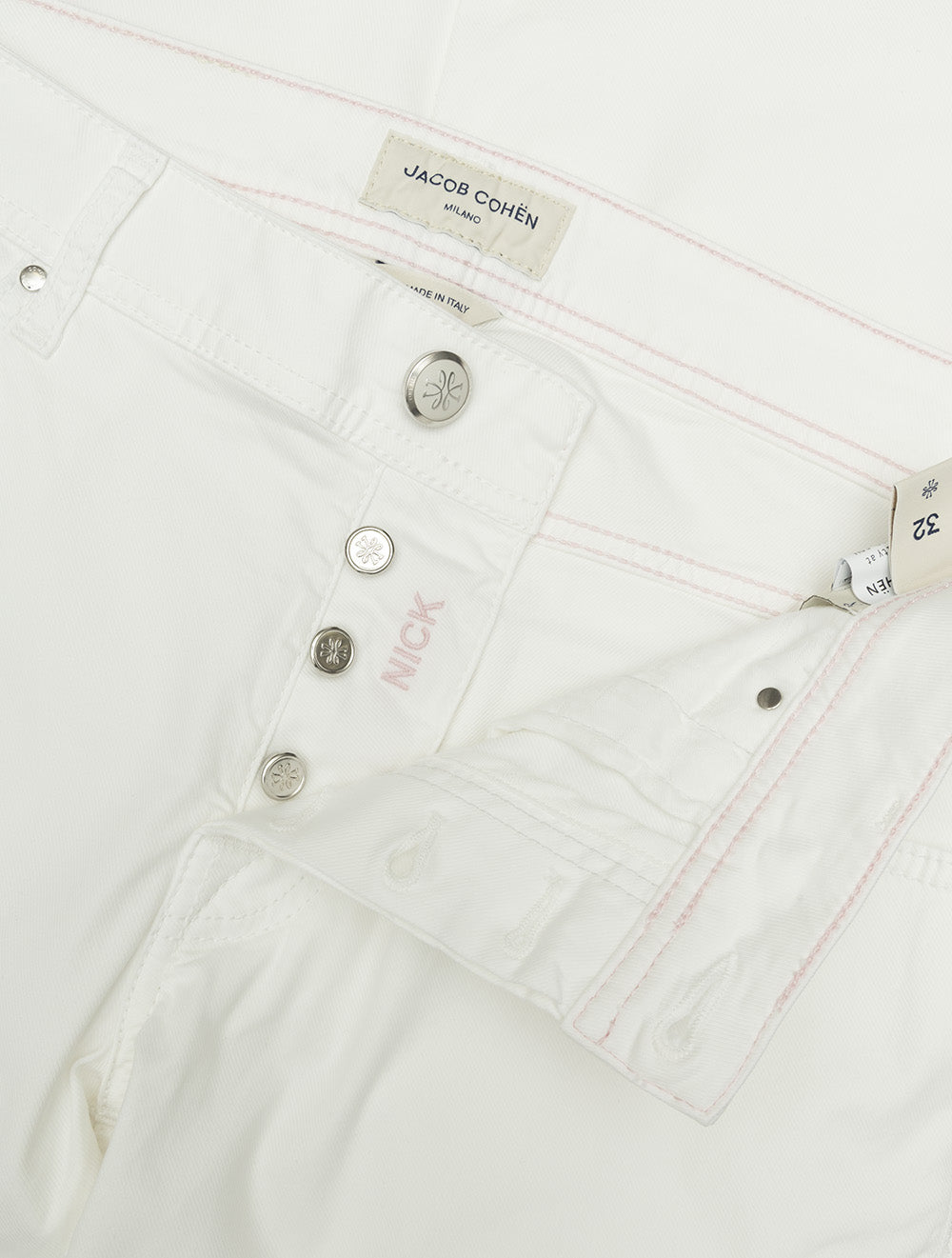 Jean slim 5 poches blanc optique