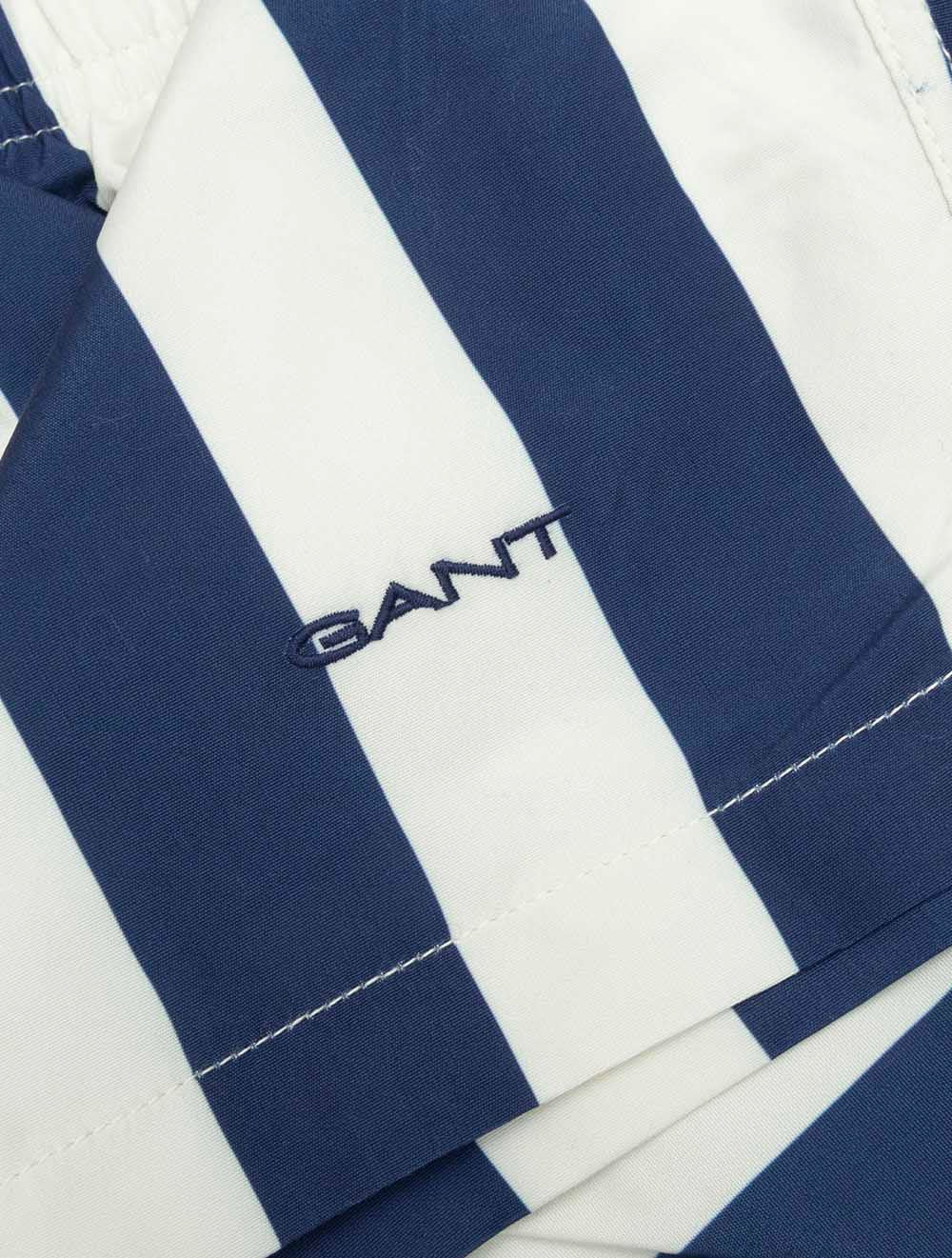 Block Striped Swim Shorts Rich Navy