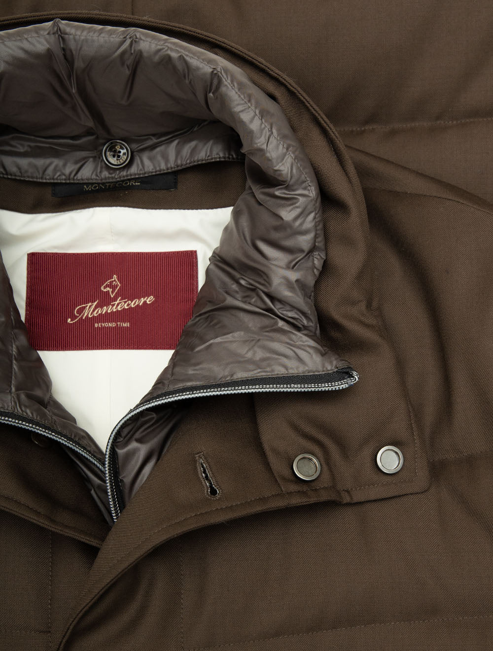 Long Padded Coat Brown