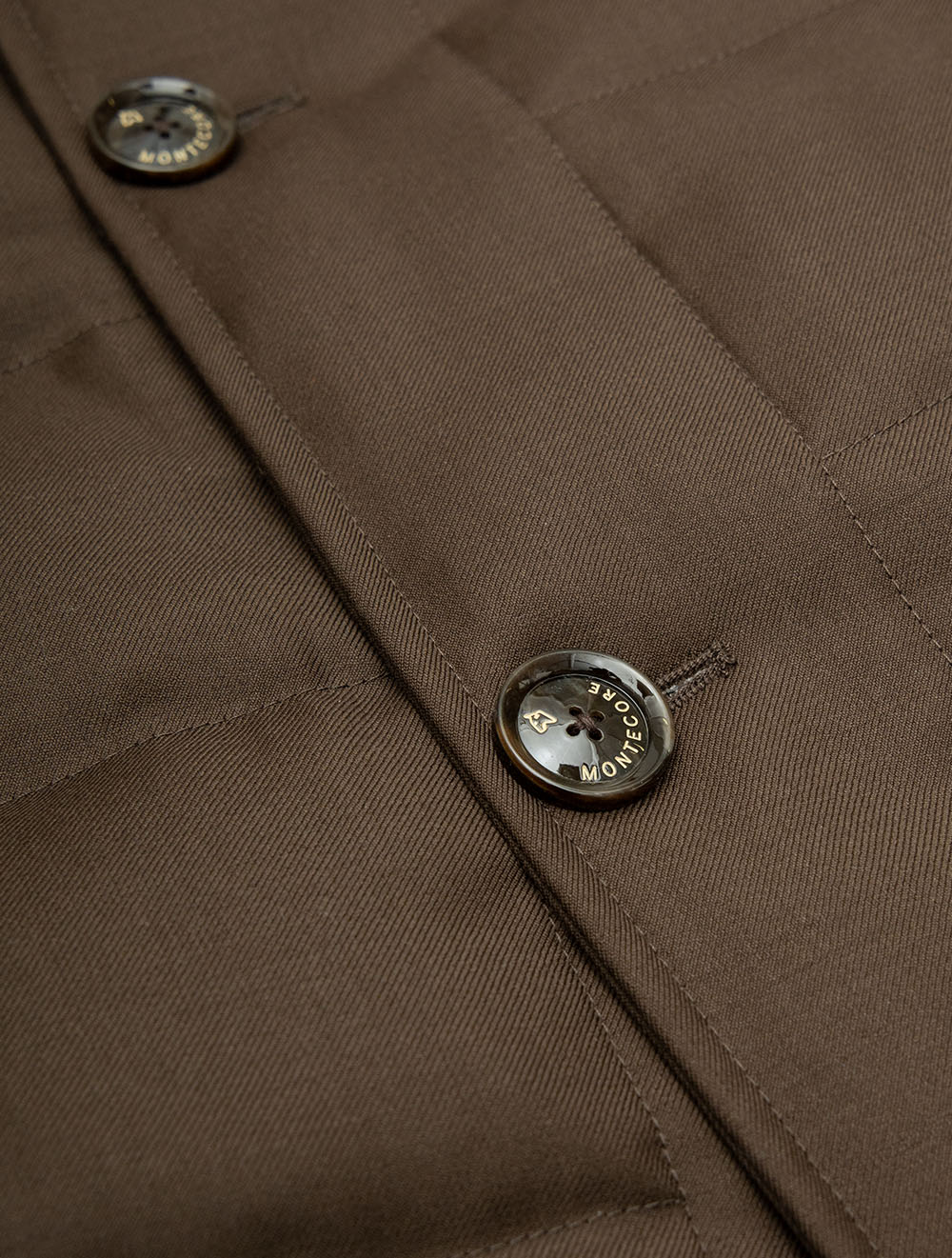 Long Padded Coat Brown