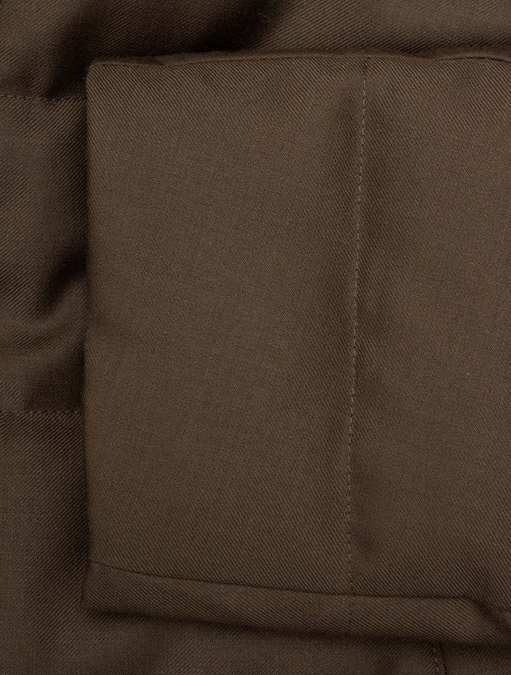 Long Padded Coat Brown
