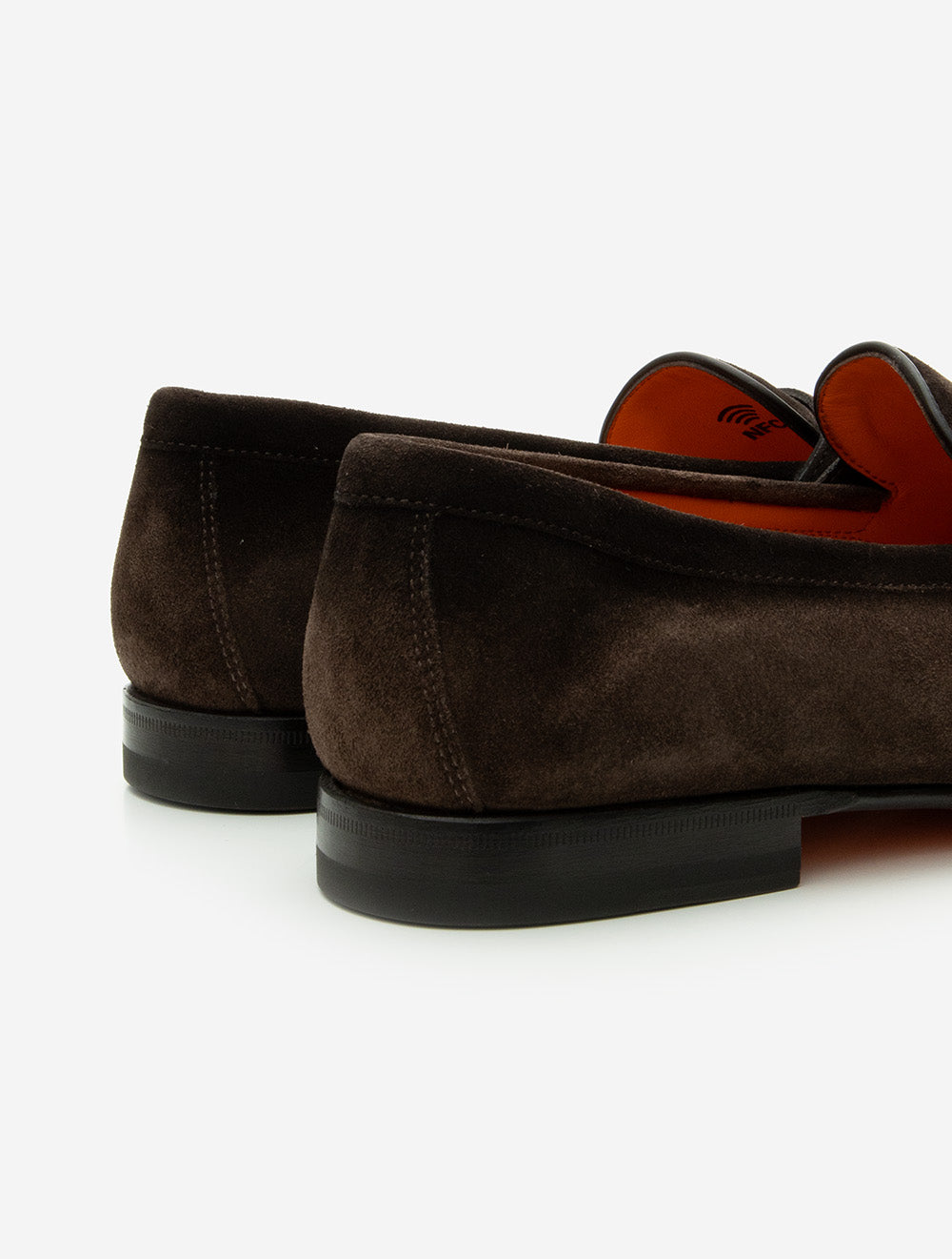 Suede Penny Loafer Dark Brown