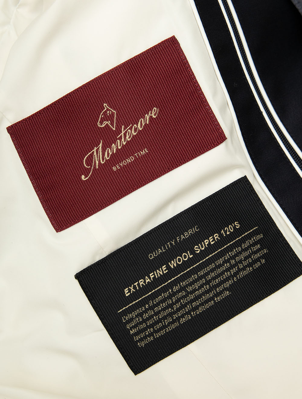 Long Padded Coat Navy