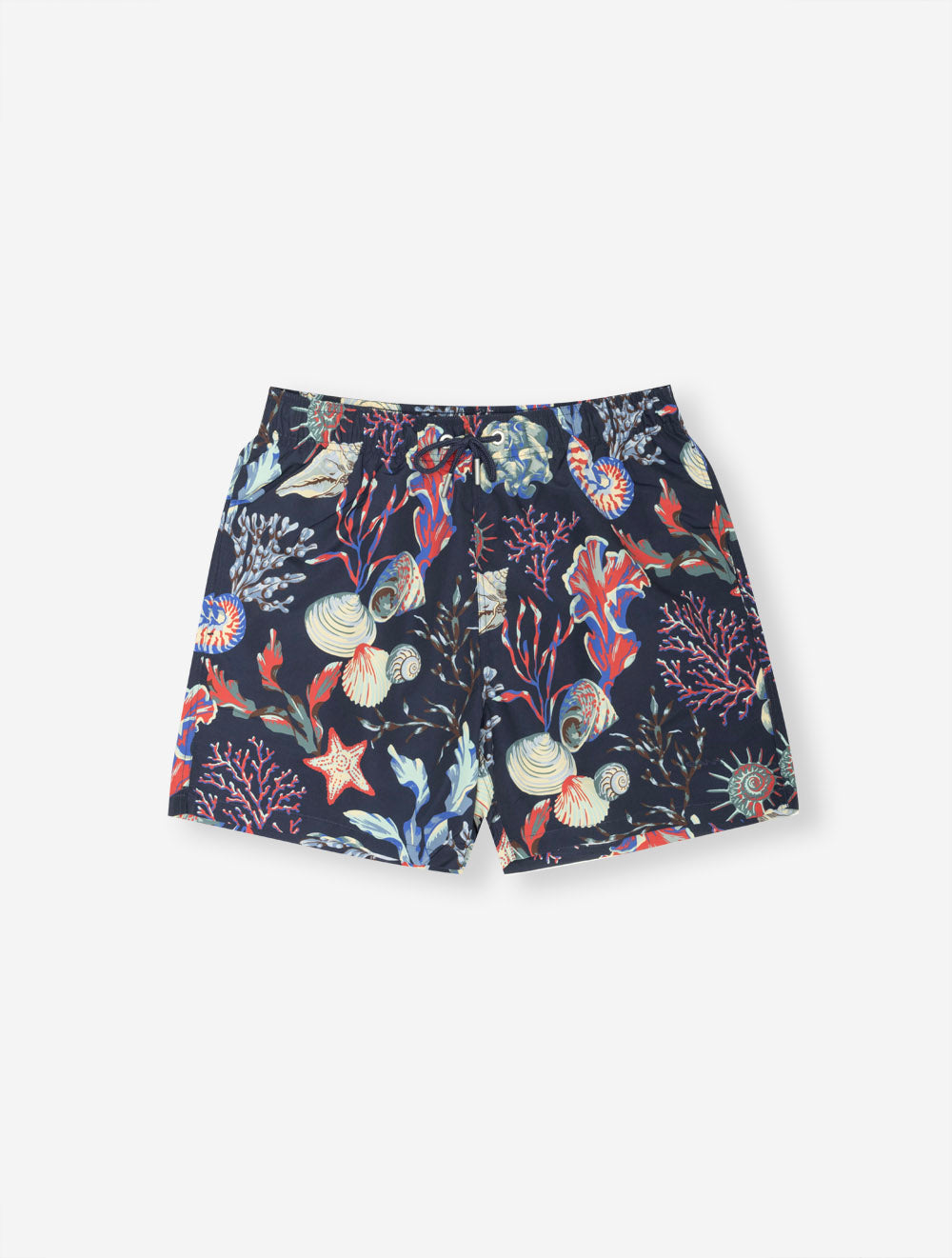 Seaweed Print Swim Shorts Classic Blue