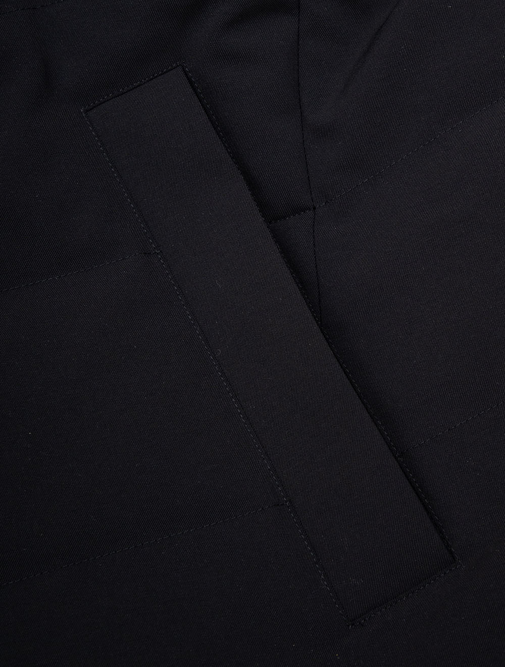 Padded Hooded Coat Navy