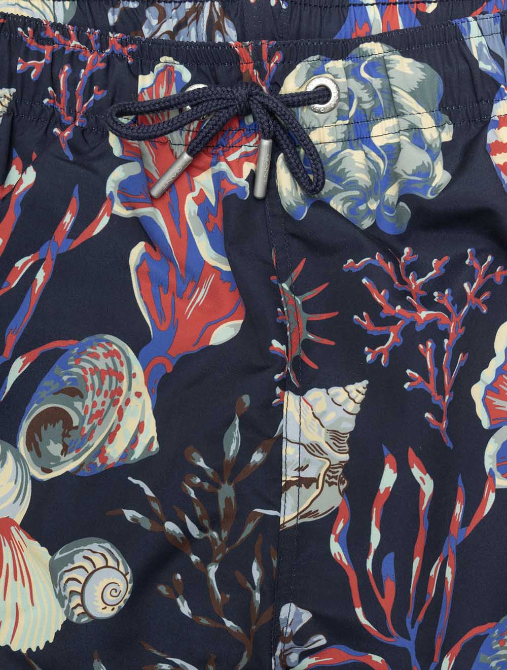 Seaweed Print Swim Shorts Classic Blue