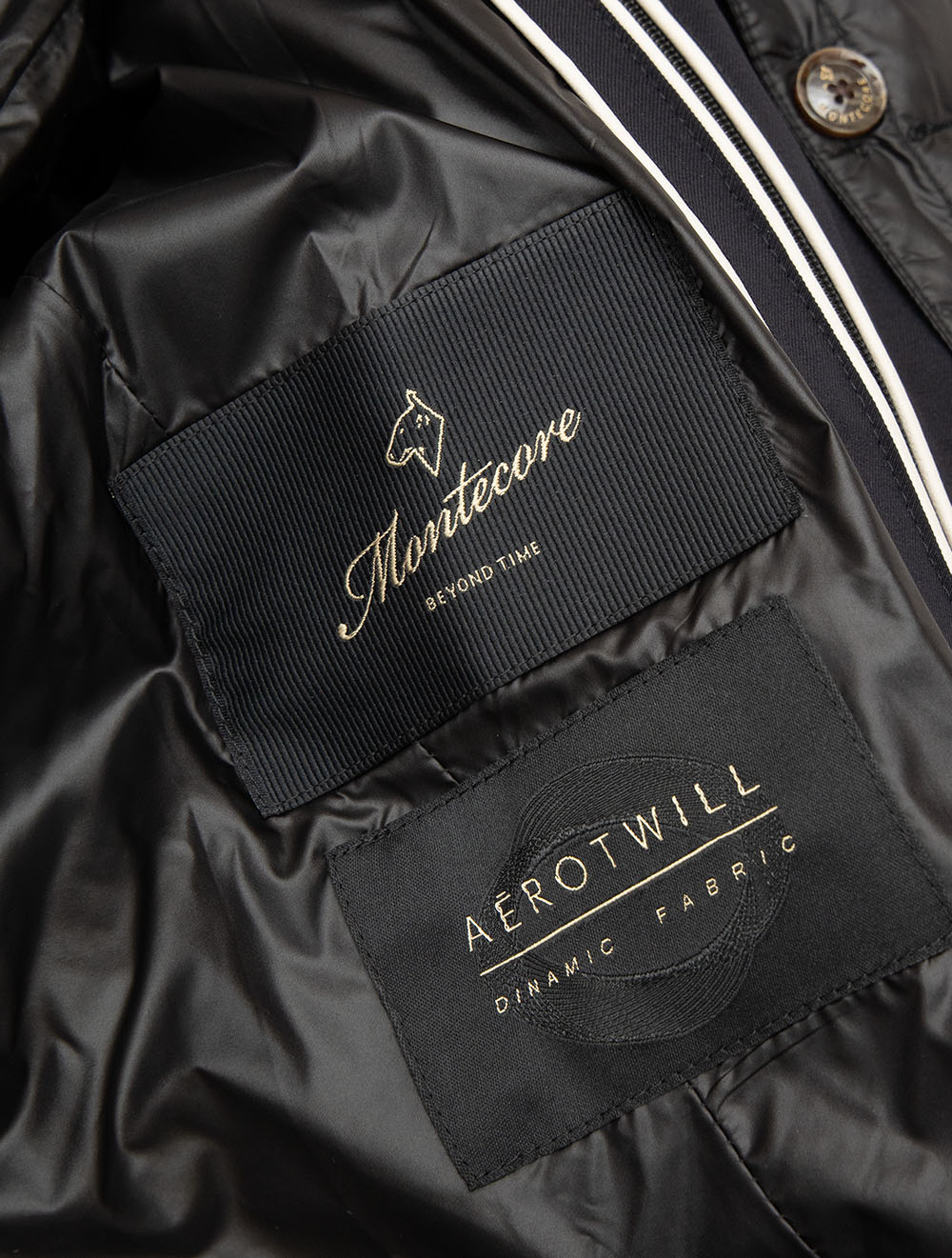 Padded Hooded Coat Navy