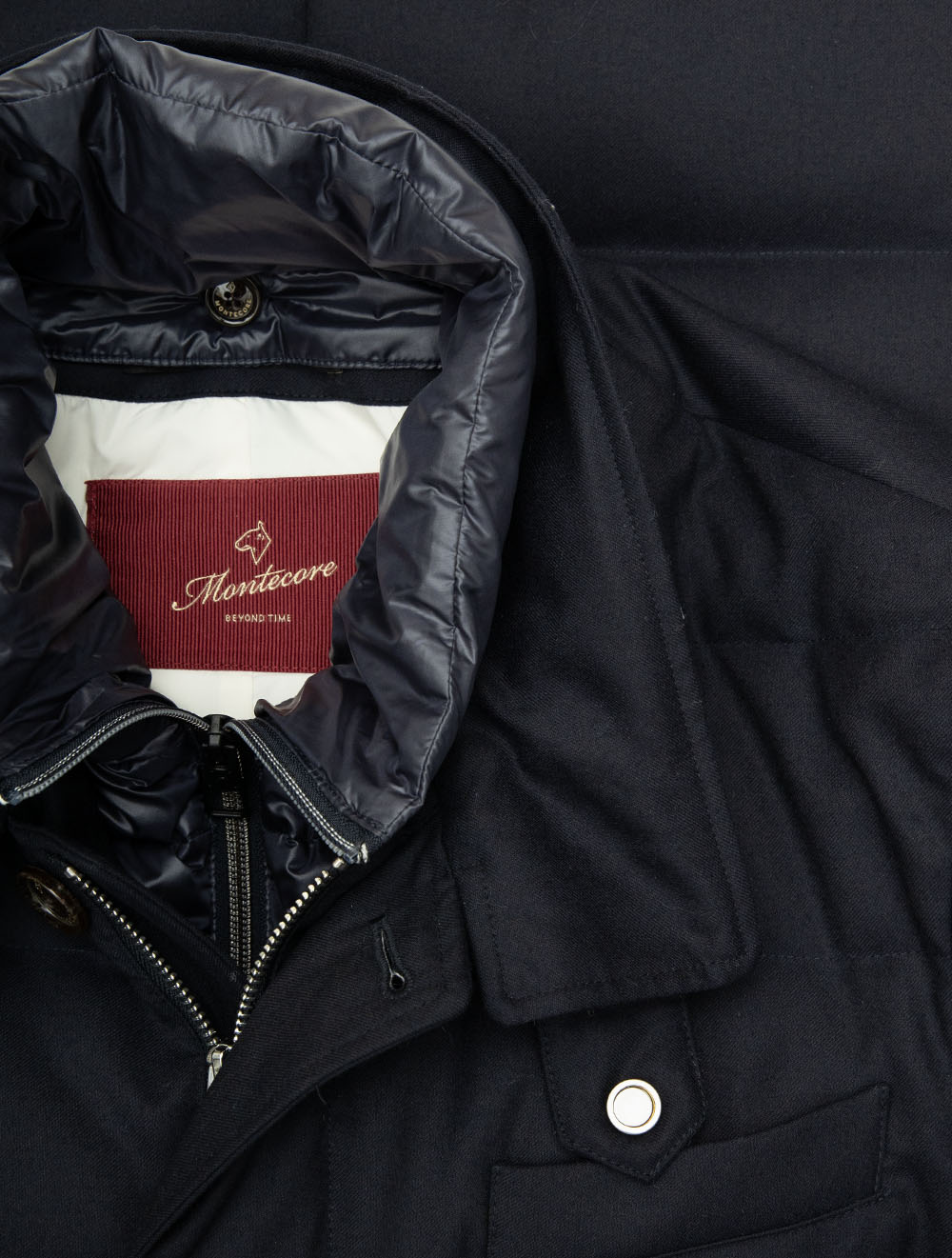 Short Coat With Insert Navy