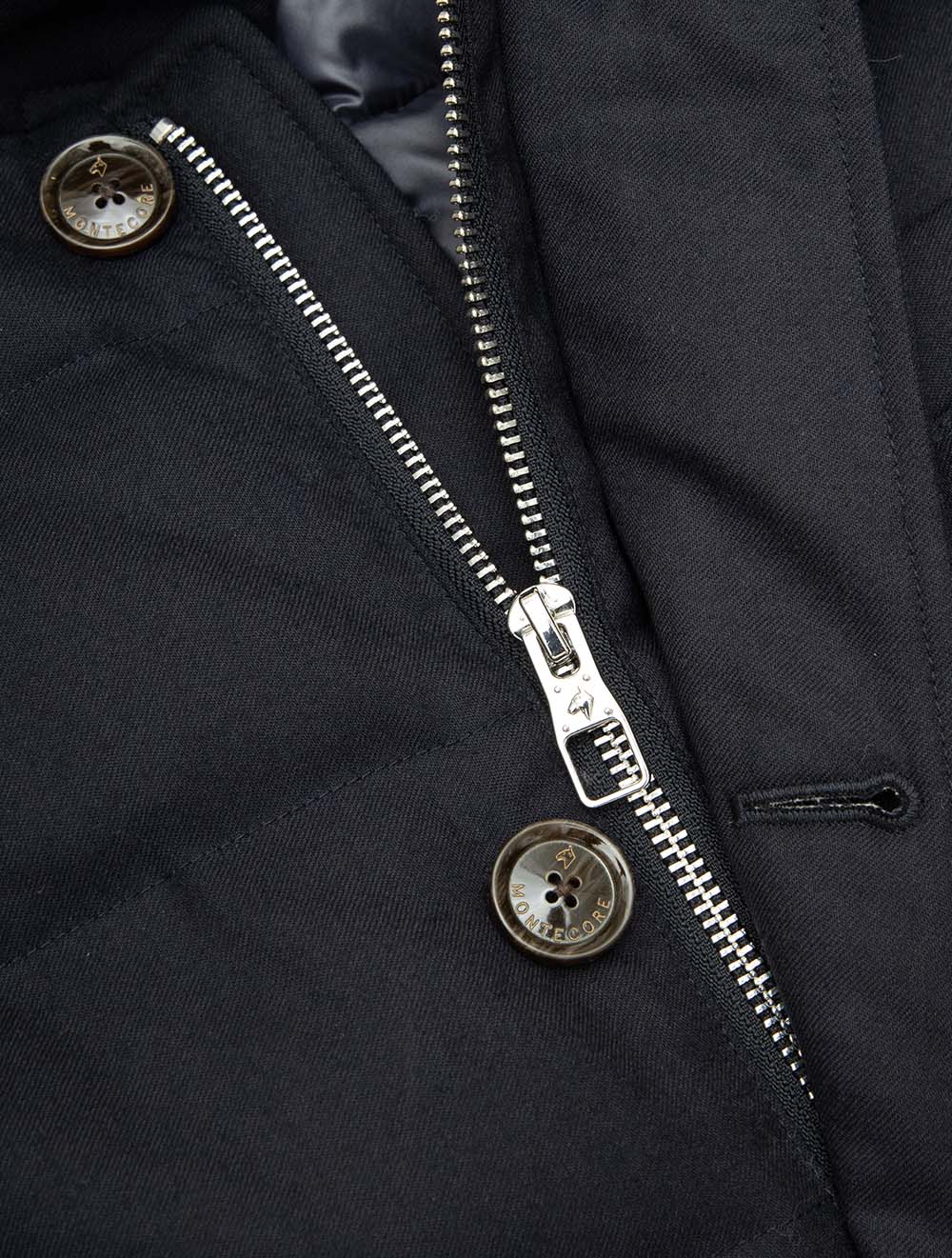 Short Coat With Insert Navy