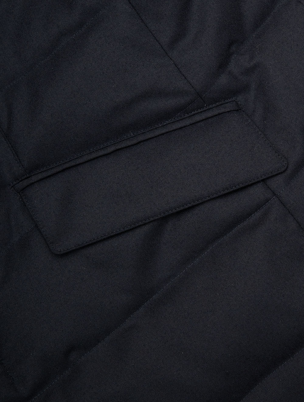Short Coat With Insert Navy
