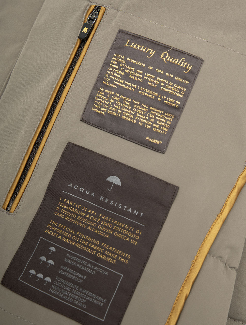 Moorer Oliver Padded Gilet Nut