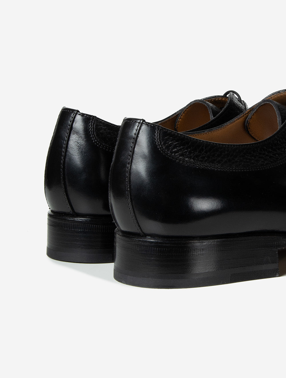 Chaussure à bout renforcé en cuir de cerf Cuneo - Noir