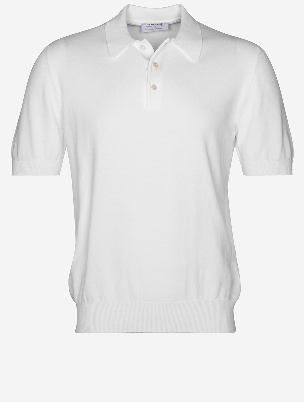 Polo de tennis en coton blanc pur