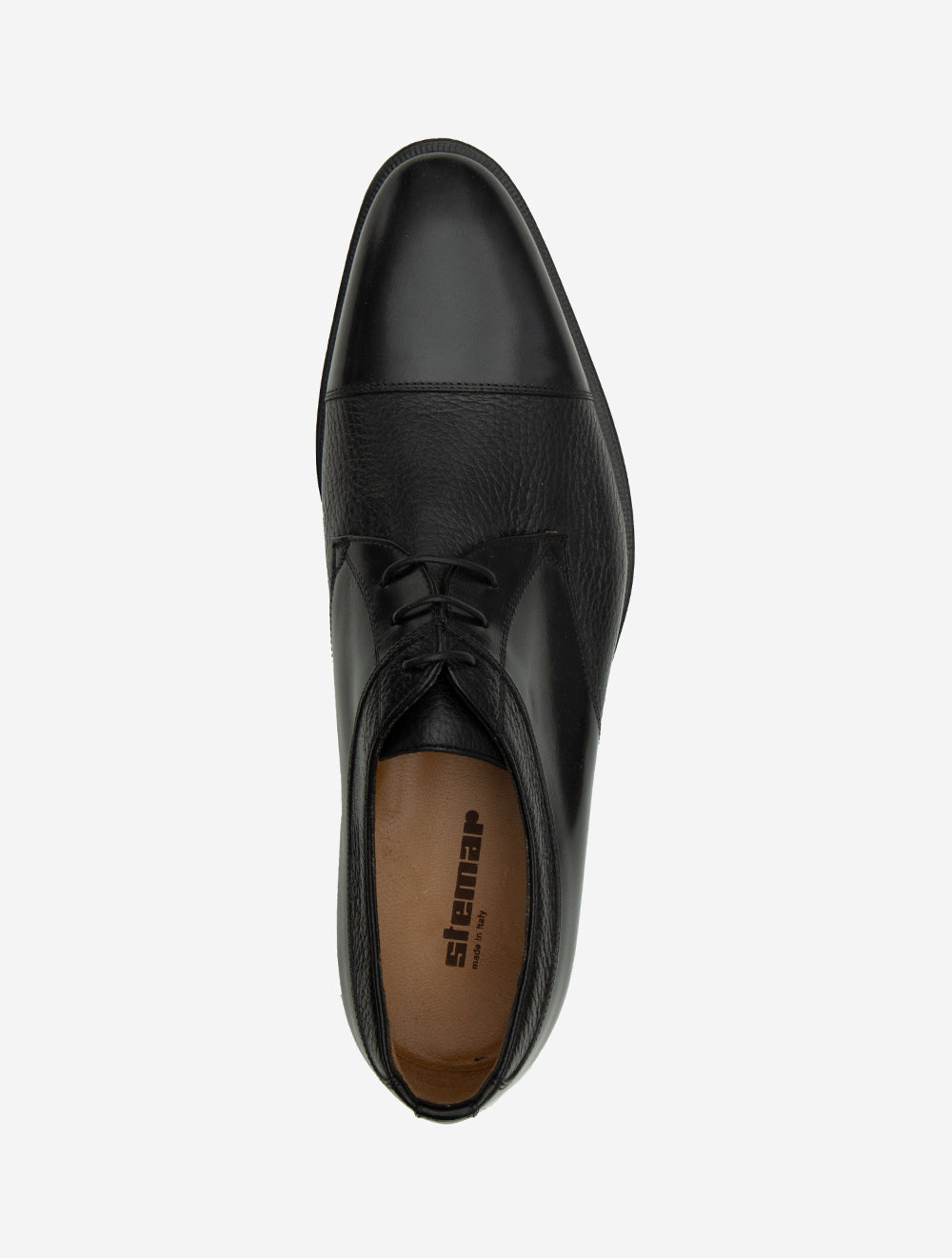 Chaussure à bout renforcé en cuir de cerf Cuneo - Noir