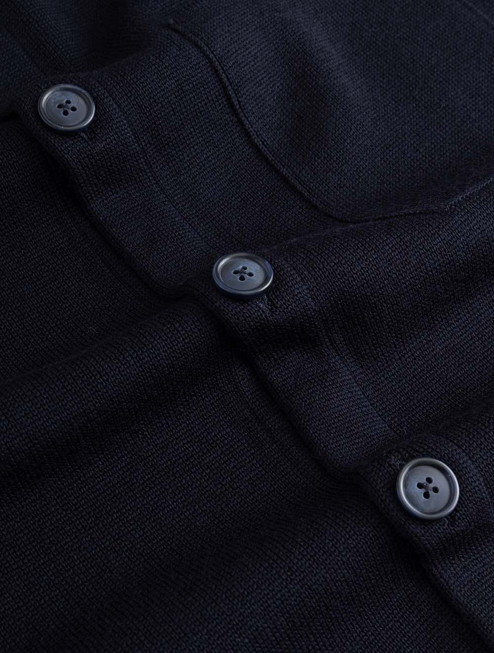 Merino Knit Overshirt Navy