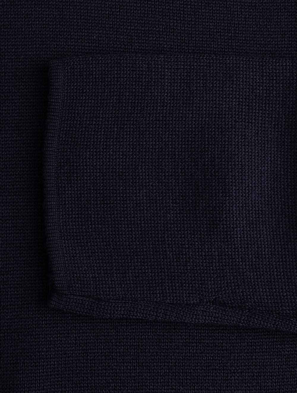 Merino Knit Overshirt Navy