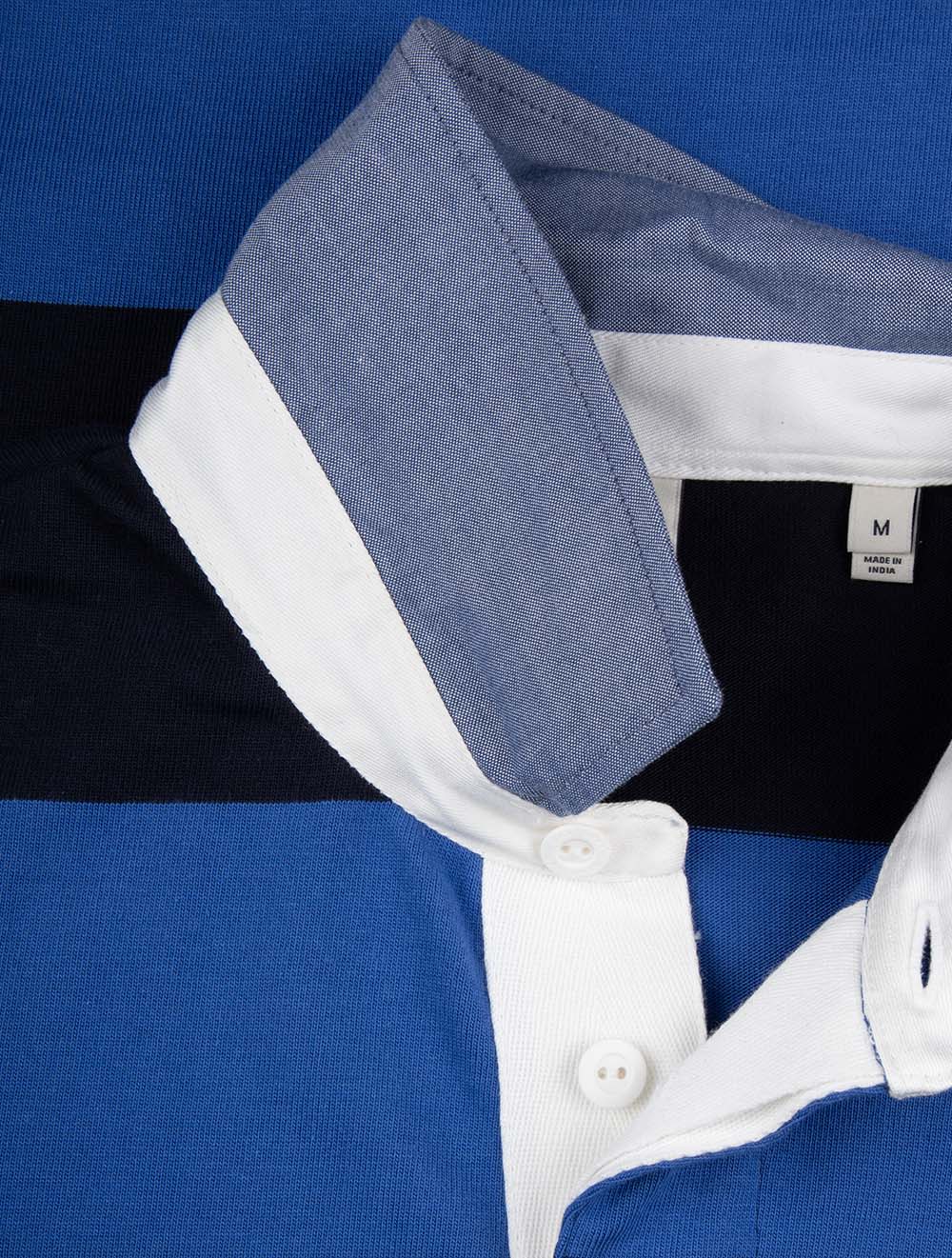 Regular Fit Chambray Stripe Heavy Rugger Royal Blue