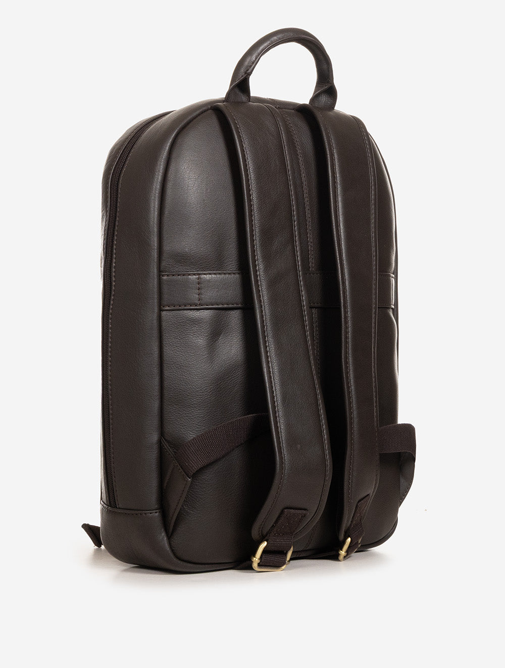 Sac à dos en cuir Leyva Terra - Marron