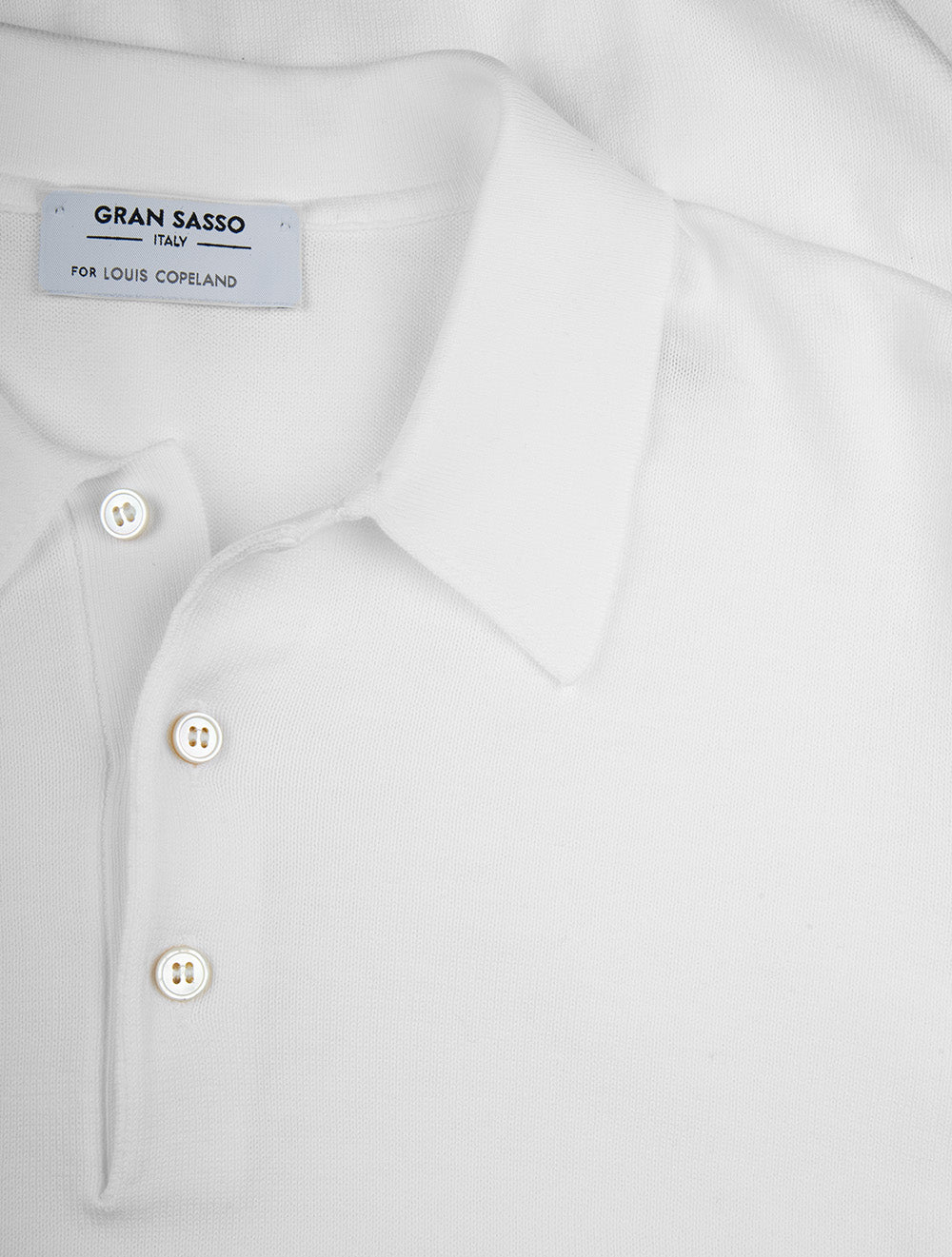 Polo de tennis en coton blanc pur