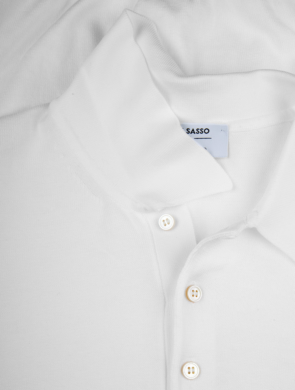 Polo de tennis en coton blanc pur