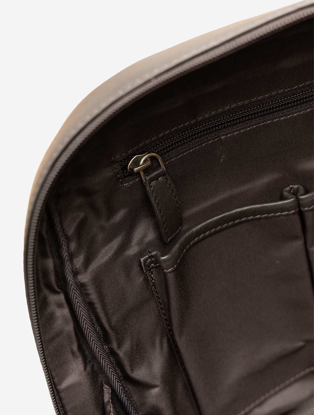 Sac à dos en cuir Leyva Terra - Marron