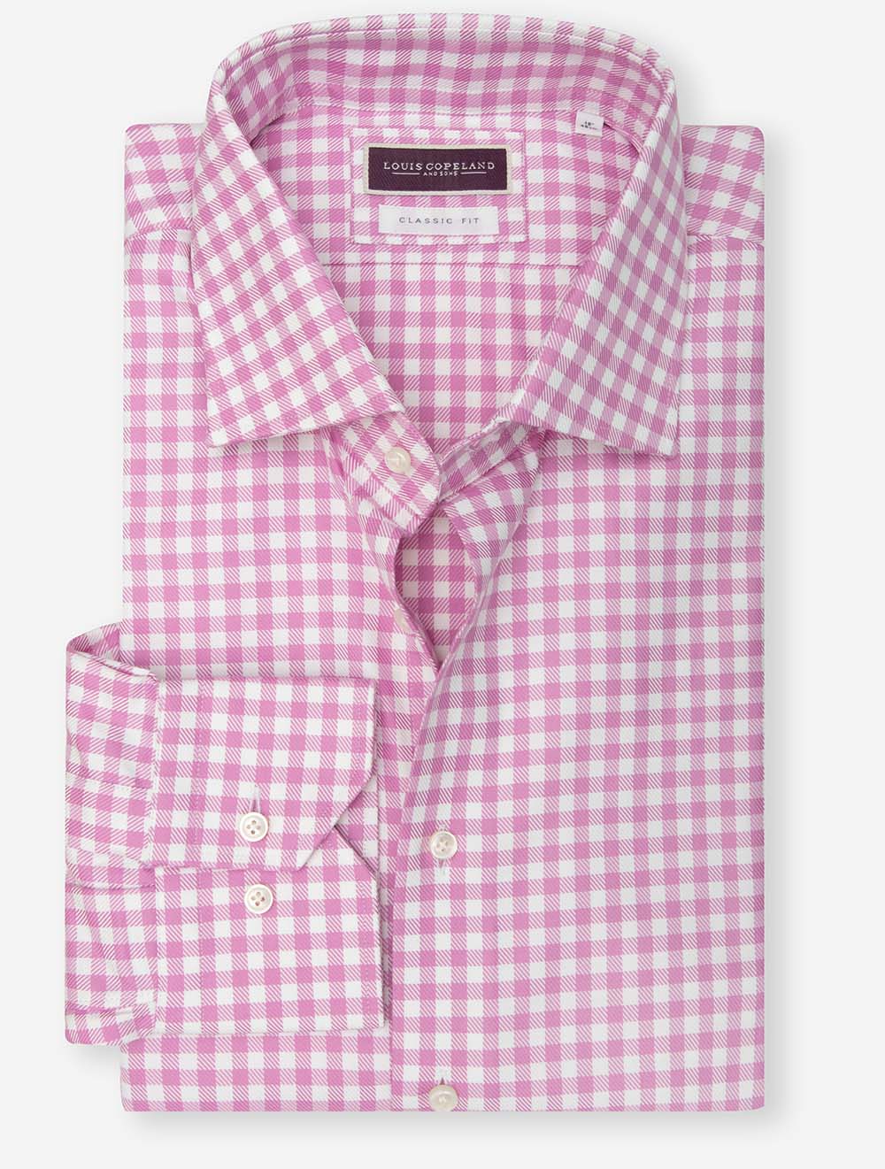 Classic Gingham Check Shirt Pink