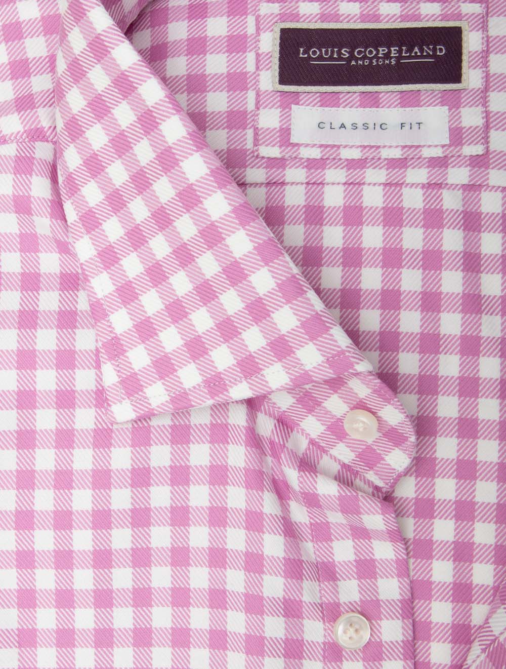 Classic Gingham Check Shirt Pink