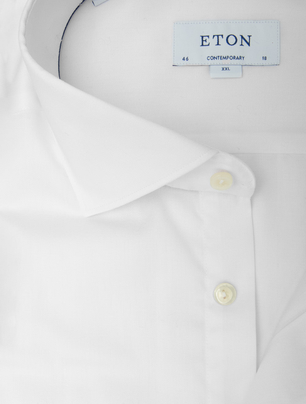 ETON Plain Contemp Business Shirt-White