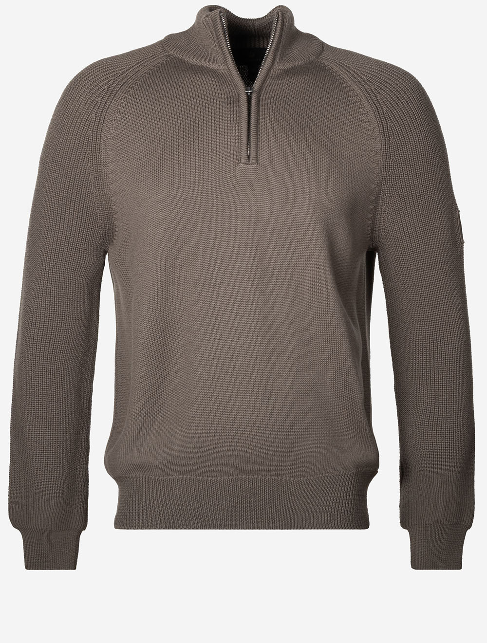 Aspect Quarter Zip Jumper Major Brown