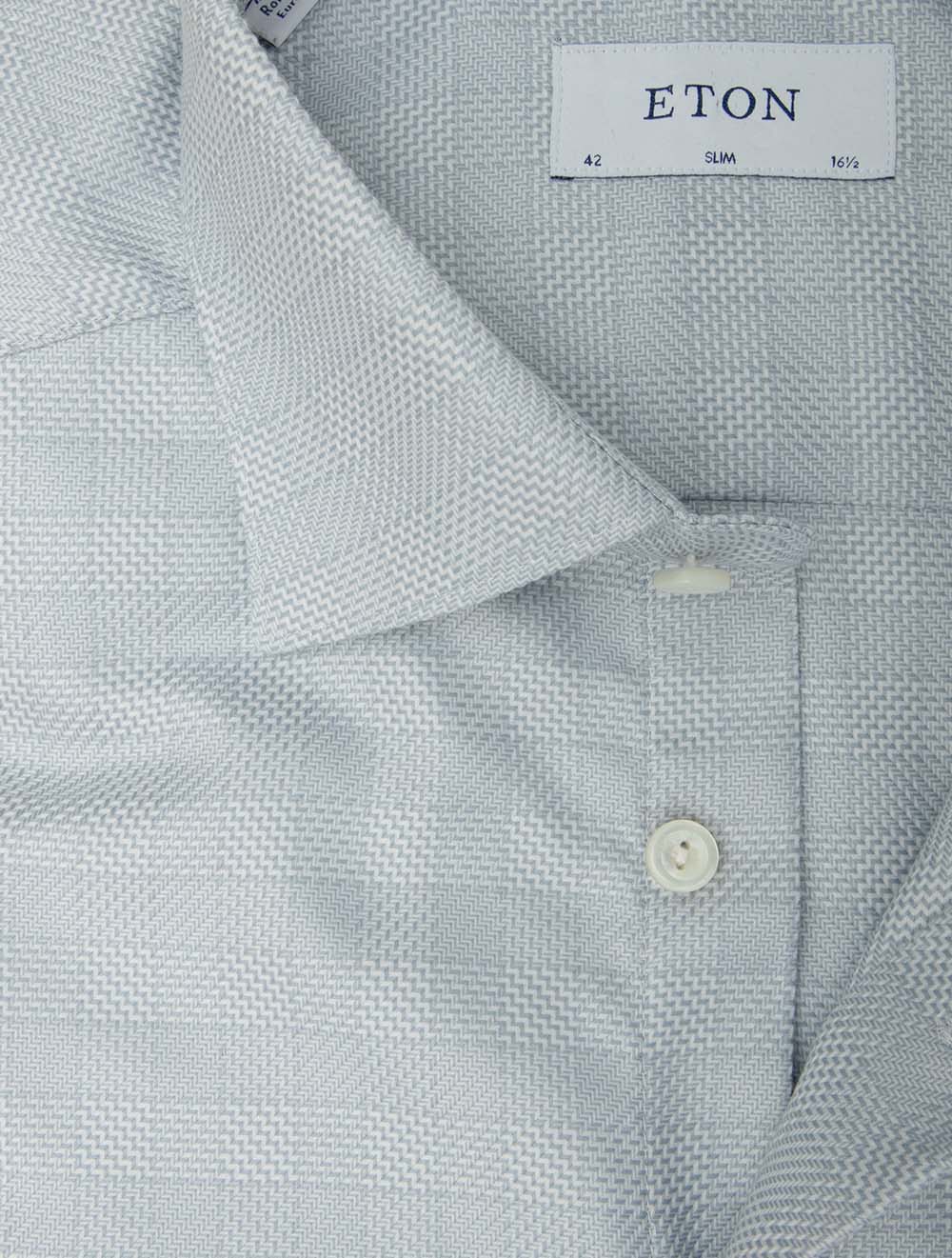 Chemise décontractée à carreaux slim grise