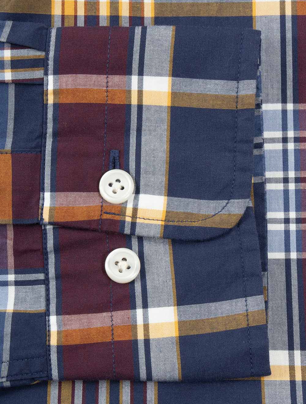 Regular Classic Poplin Check Shirt Persian Blue