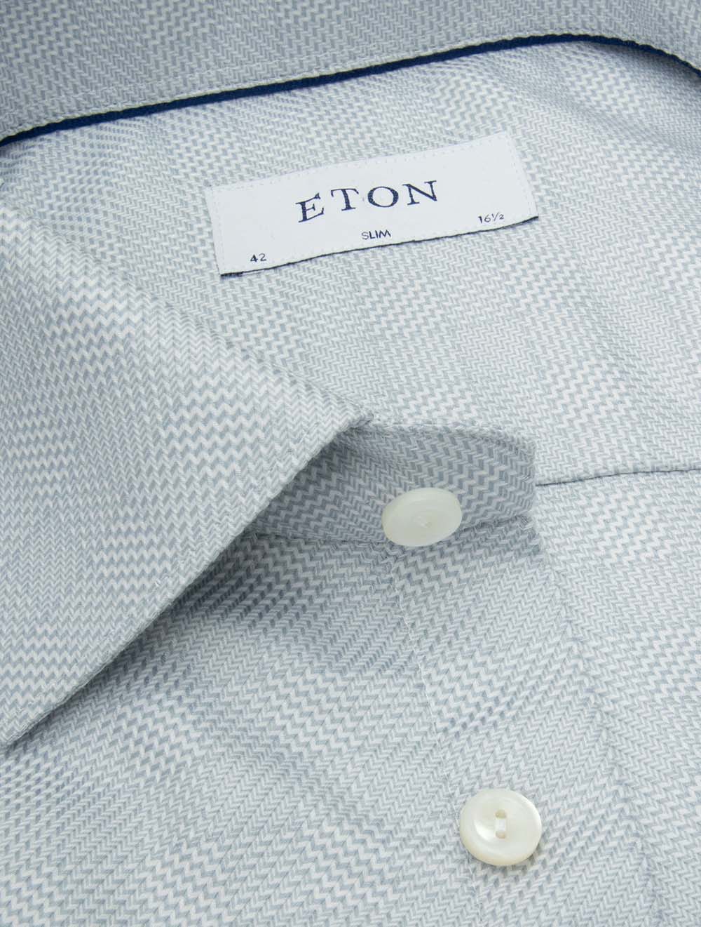 Chemise décontractée à carreaux slim grise