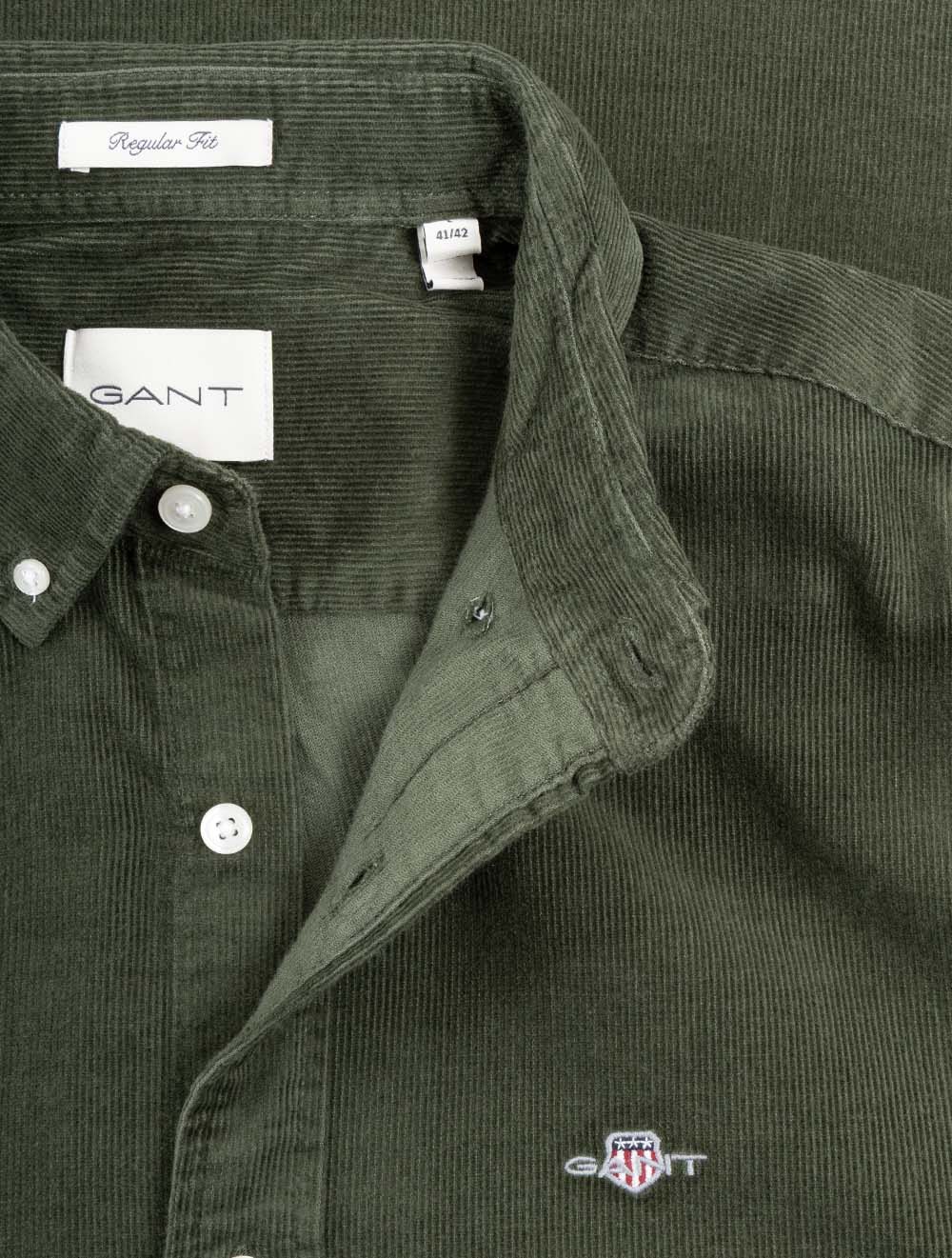 Regular Corduroy Shirt Country Green