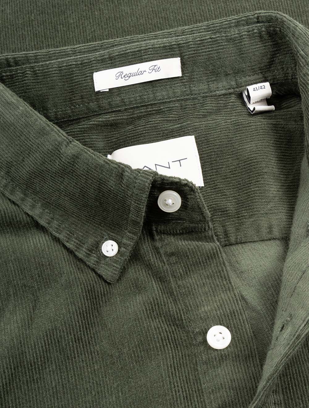 Regular Corduroy Shirt Country Green