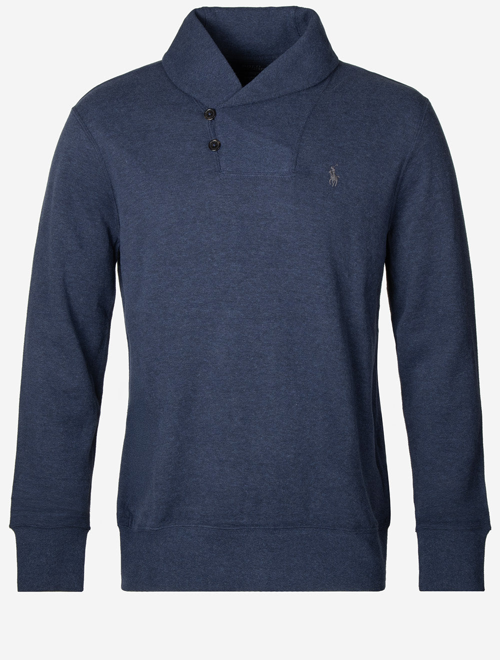 Luxury Shawl Collar Pullover Navy