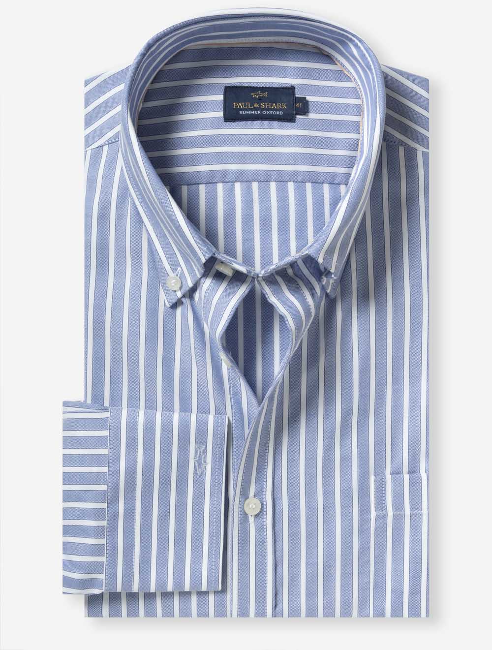 Summer Oxford BD Shirt Blue Stripe