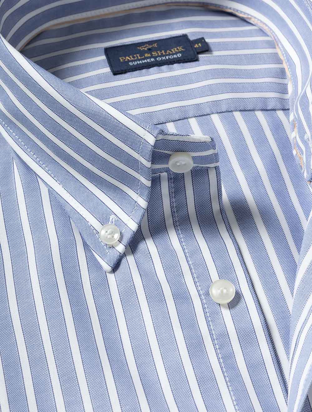 Summer Oxford BD Shirt Blue Stripe