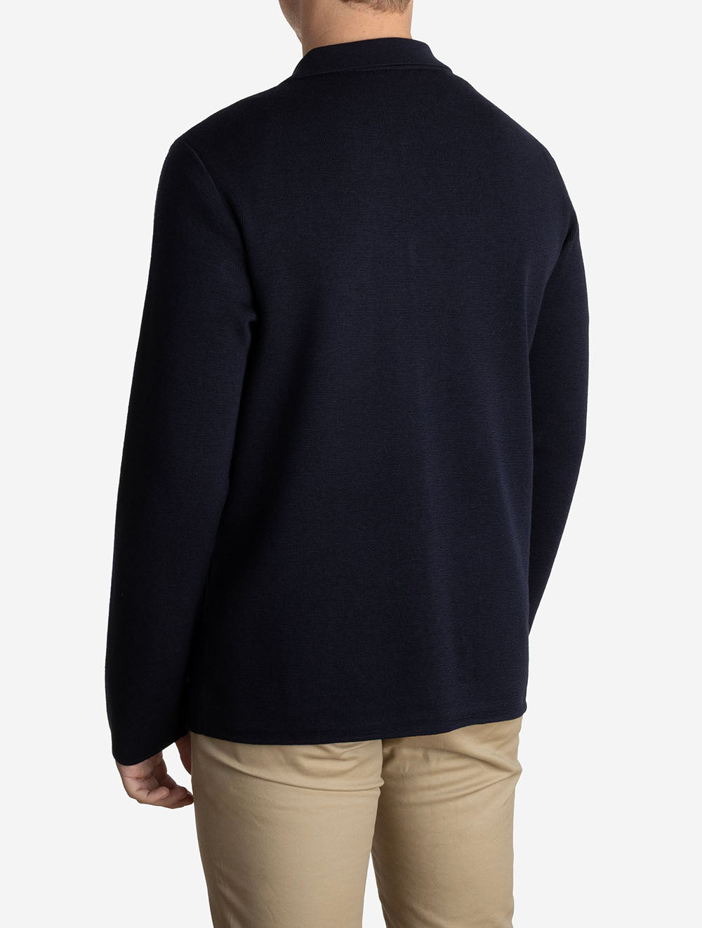 Merino Knit Overshirt Navy