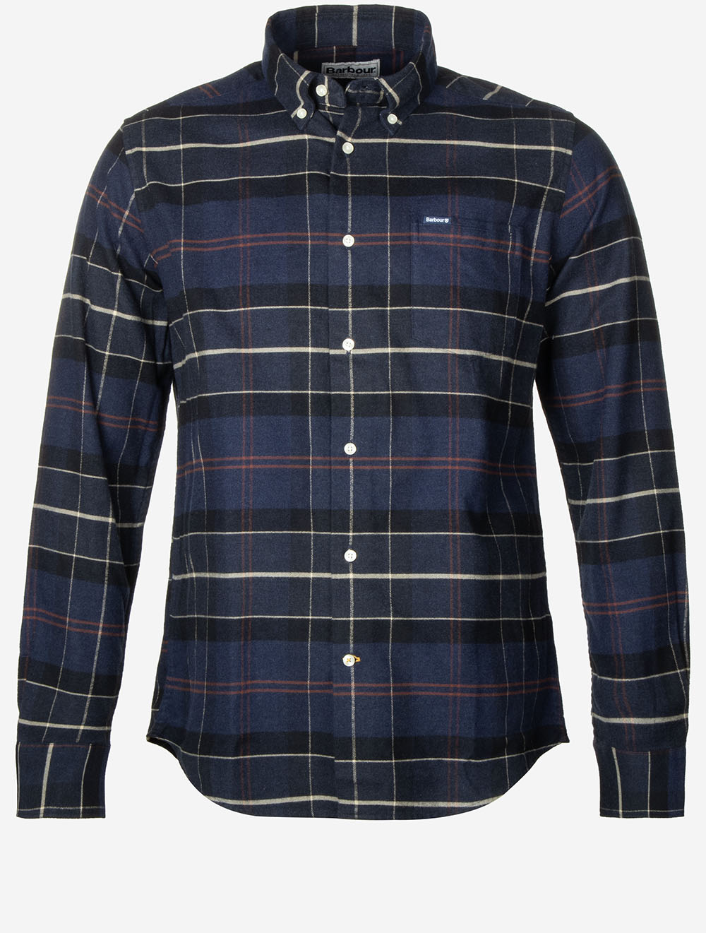 Lutsleigh Tailored Tartan Cord Shirt Navy