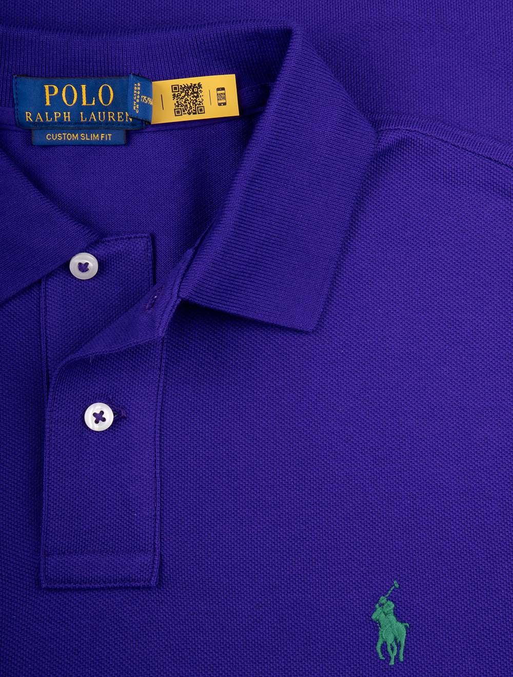 Basic Mesh Polo Shirt Purple