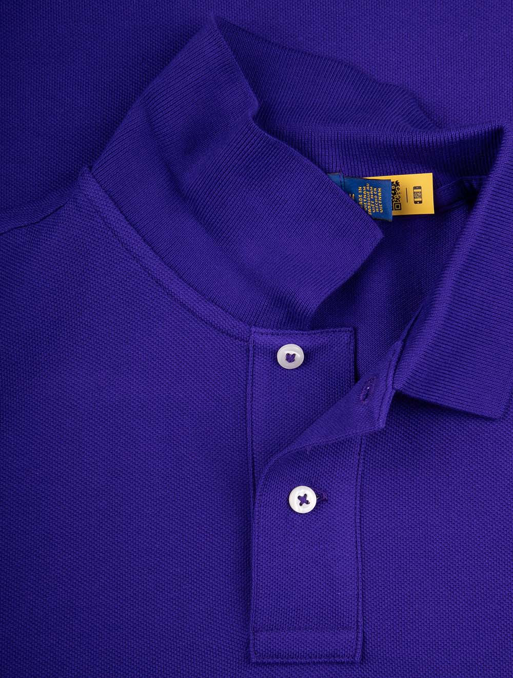 Basic Mesh Polo Shirt Purple