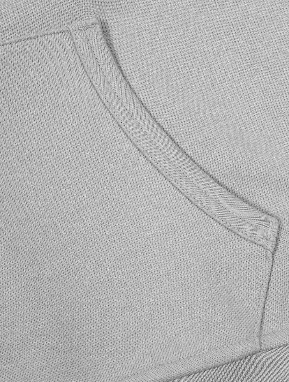 Double Knit Full Zip Hoodie Grey