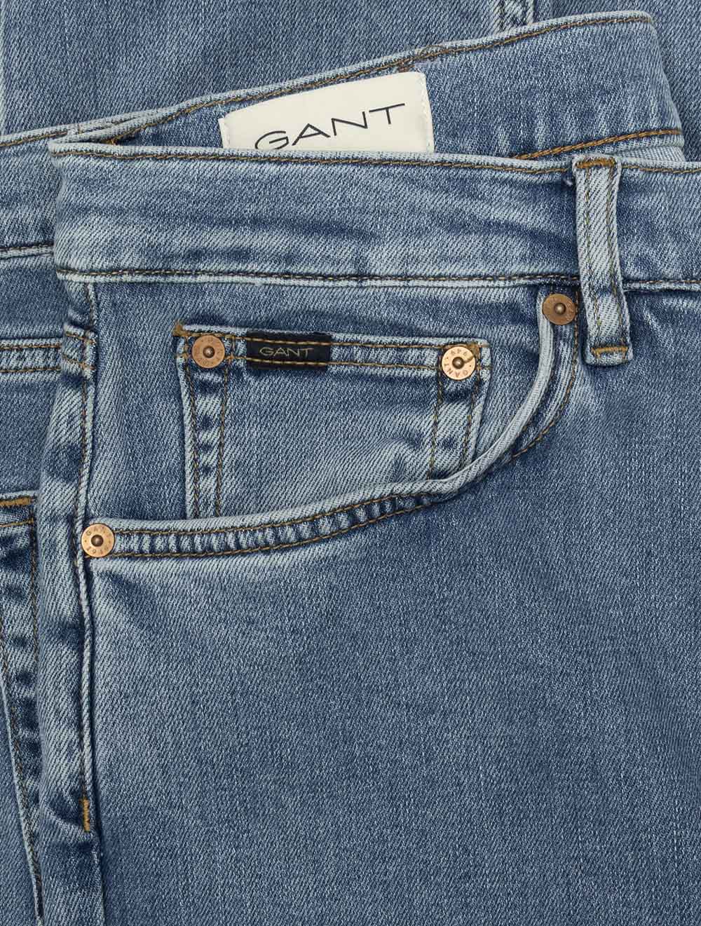 Slim Clean Wash Jeans Semi Light Blue