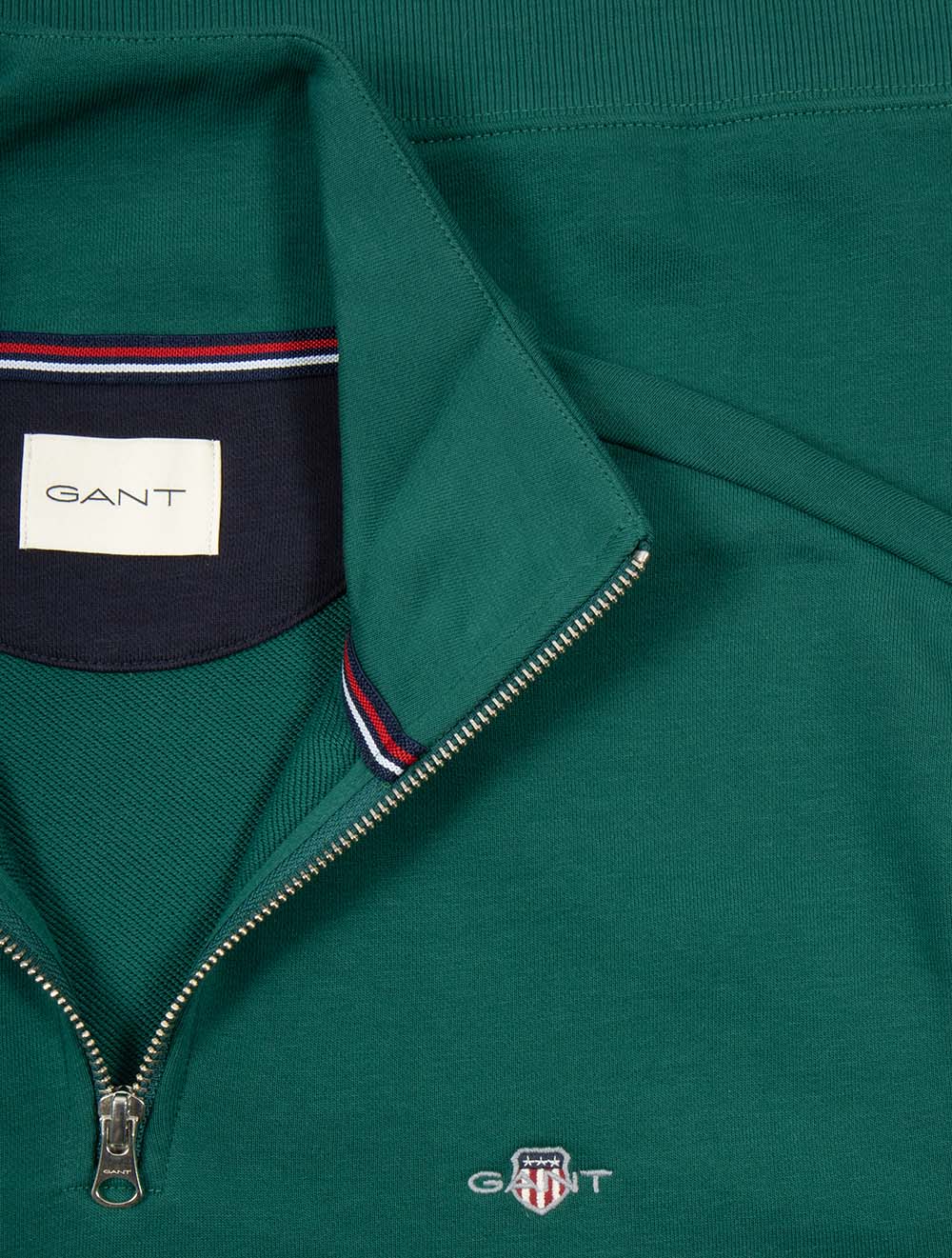 Regular Shield Half Zip Sweat Deep Forest Green