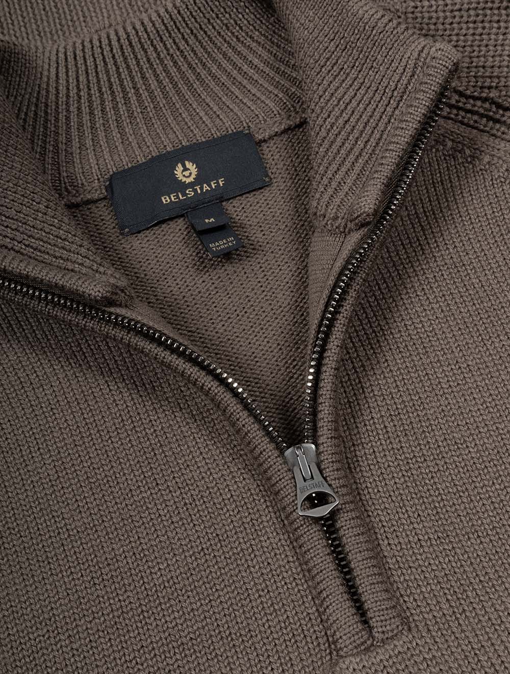 Aspect Quarter Zip Jumper Major Brown