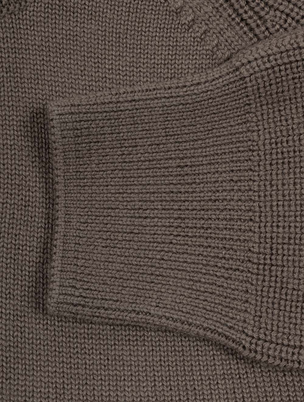 Aspect Quarter Zip Jumper Major Brown